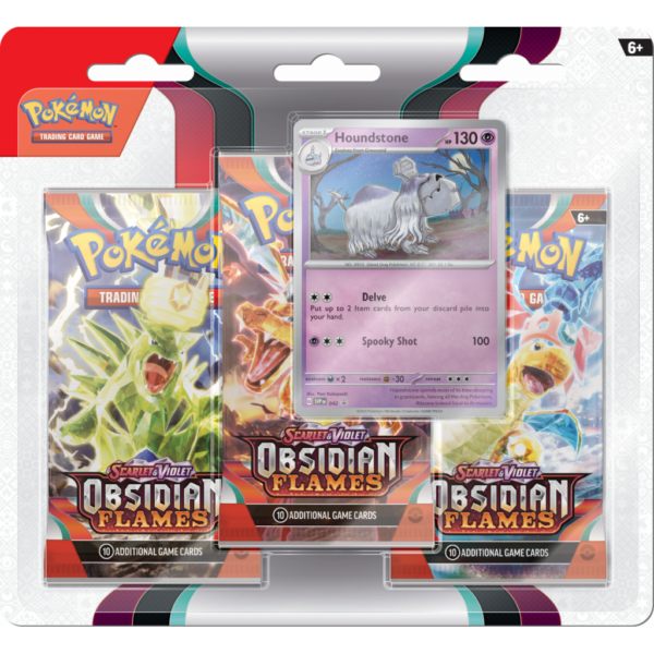 Pokémon TCG: Obsidian Flames - 3-pack Blister Houndstone