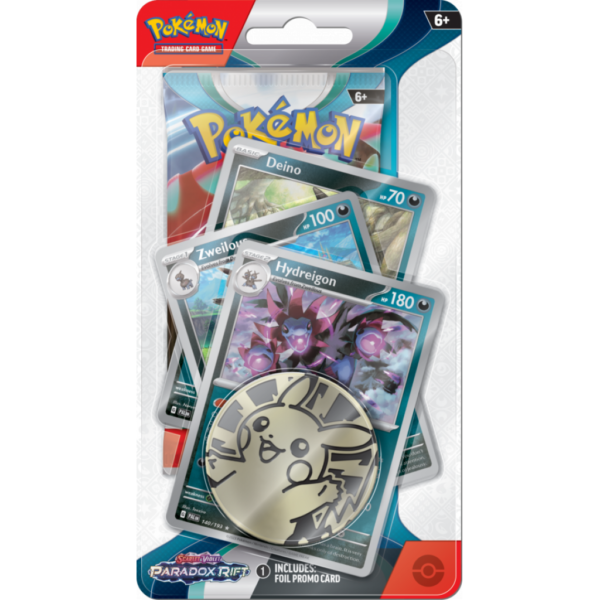 Pokémon TCG: Paradox Rift - Premium Checklane Booster - Hydreigon