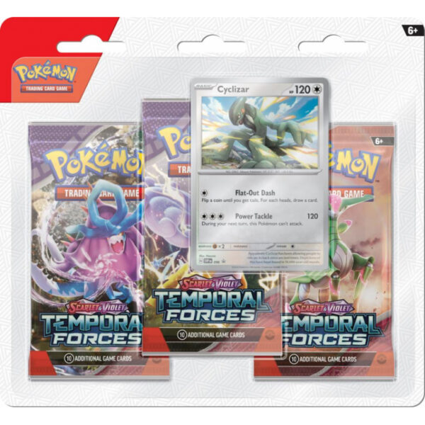 Pokémon TCG: Scarlet & Violet - Temporal Forces - 3 Pack Blister - Cyclizar