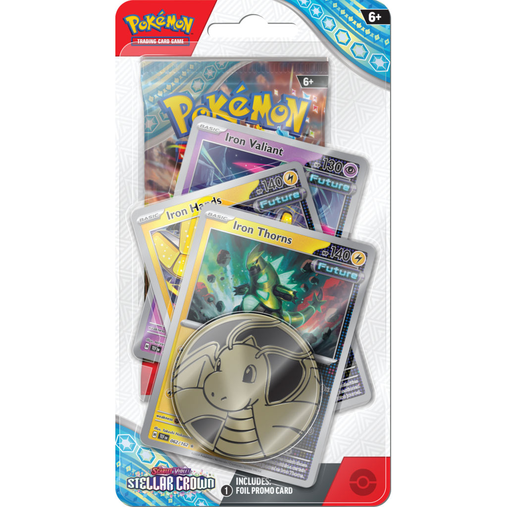 Pokémon TCG: Scarlet & Violet - Stellar Crown - Premium Checklane Blister - Iron Thorns