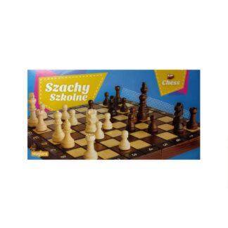 Szachy drewniane szkolne MAGIERA