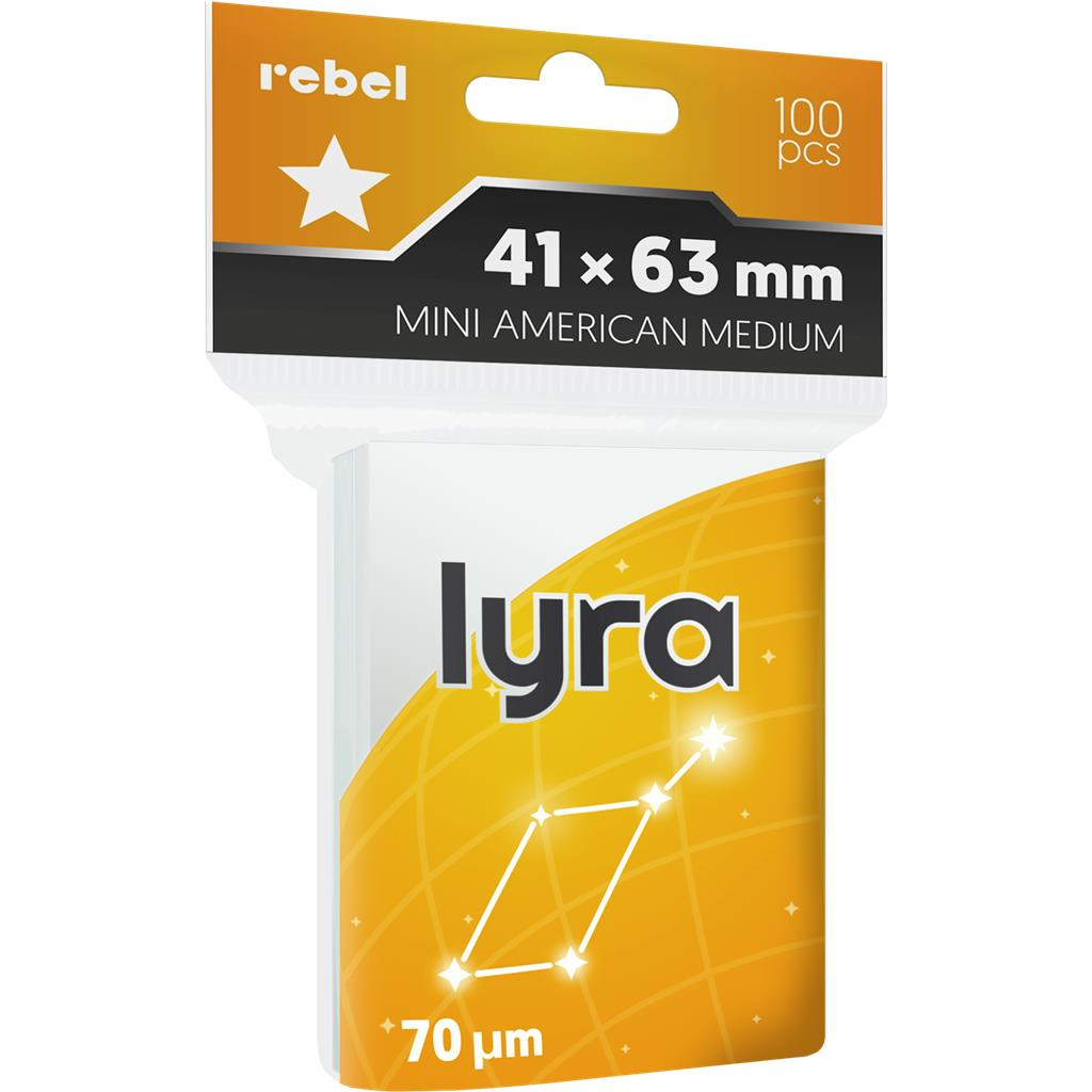 Koszulki na karty Rebel (63x88 mm) Mini American Medium, Lyra, 100 sztuk
