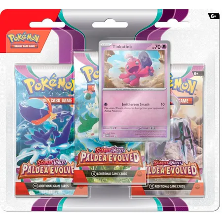Pokémon TCG: Paldea Evolved - 3-Pack Blister Tinkatink