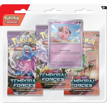 Pokémon TCG: Scarlet & Violet - Temporal Forces - 3 Pack Blister - Cleffa