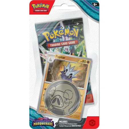 Pokémon TCG: Scarlet & Violet - Twilight Masquerade - Checklane Blister - Pupitar