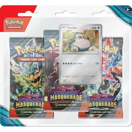 Pokémon TCG: Scarlet & Violet - Twilight Masquerade - 3-Pack - Snorlax