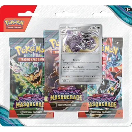 Pokémon TCG: Scarlet & Violet - Twilight Masquerade - 3-Pack - Revavroom