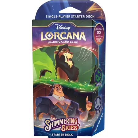 Disney Lorcana: Shimmering Skies - Starter Deck - Skaza & Kronk (Emerald & Steel)