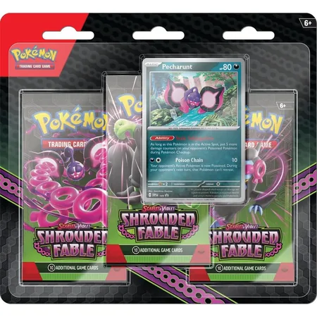 Pokémon TCG: Scarlet & Violet - Shrouded Fable - 3-Pack Blister - Pecharunt