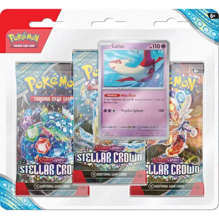 Pokémon TCG: Scarlet & Violet - Stellar Crown - 3-Pack Blister - Latias