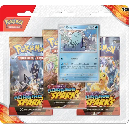 Pokémon TCG: Scarlet & Violet - Surging Sparks - 3-Pack Blister - Quagsire