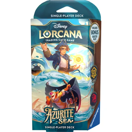 Disney Lorcana: Azurite Sea - Starter Deck - Jim Hawkins & Tiger
