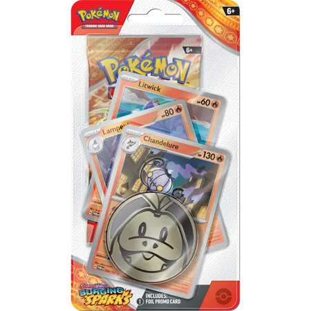 Pokémon TCG: Scarlet & Violet - Surging Sparks - Premium Checklane Blister - Chandelur