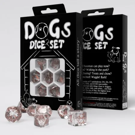 Dogs dice set - Bubbles