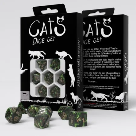 Cats dice set - Pixel