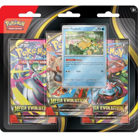 Pokémon TCG: Mega Evolution - 3PK Blister Psyduck