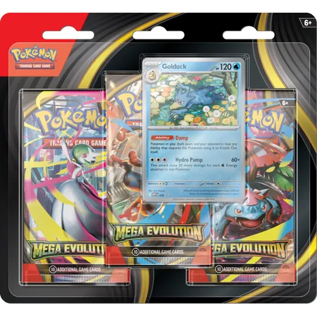 Pokémon TCG: Mega Evolution - 3PK Blister Golduck