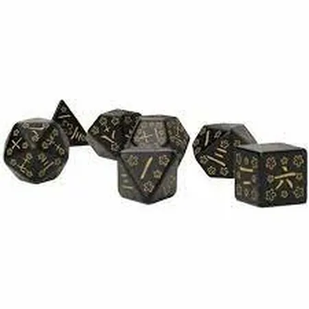 Zestaw kości do gry: Japanese Dice Set - Deep Night Firefly Q-Workshop