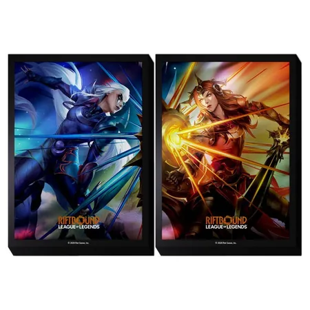 Art Sleeves Riftbound TCG Vendetta Diana vs Leona