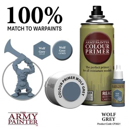 The Army Painter: Colour Primer - Wolf Grey