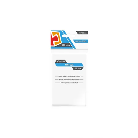 Koszulki na karty Rebel (43x65 mm) "Mini USA", 100 sztuk