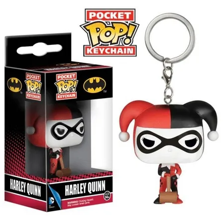 Funko Pop Keychain: DC - Harley Quinn