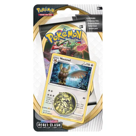 Pokemon TCG: Sword and Shield - Rebel Clash Checklane Booster - Noctowl