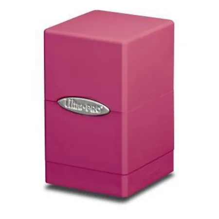 Satin Tower Deck Box - Bright Pink (jasnoróżowy)