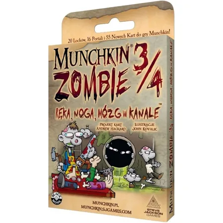 Munchkin Zombie 3/4- Ręka, noga, mózg w kanale