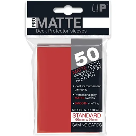 Koszulki Ultra Pro Non-Glare Pro-Matte CZERWONE (50)