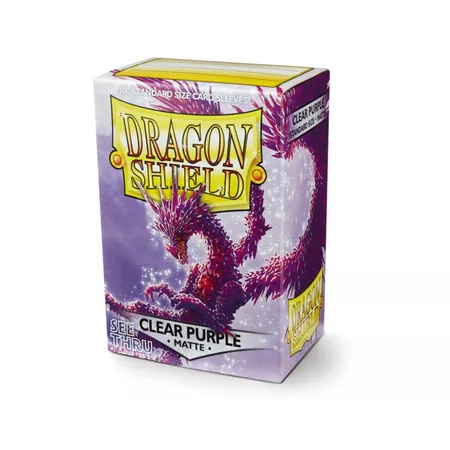 Dragon Shield Matte Sleeves Clear Purple (100)