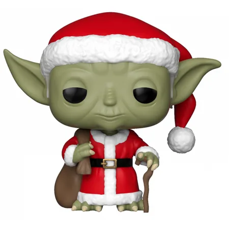 Funko POP Bobble: Star Wars: Holiday Santa Yoda