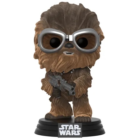 Funko POP Bobble: Star Wars: Solo: Chewbacca w/ Goggles (Flocked) (Exclusive)