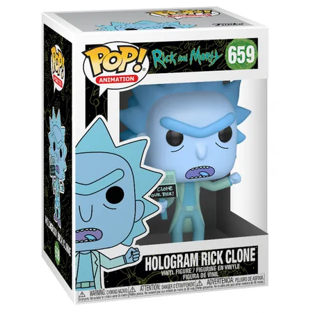 Funko POP Animation: Rick & Morty - Hologram Rick Clone