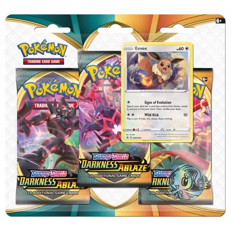 Pokemon TCG: Sword & Shield - Darkness Ablaze 3-pack Eevee Blister
