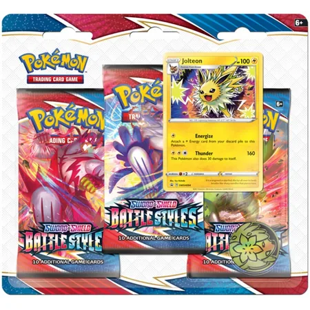 Pokemon TCG: Battle Styles 3PK Blister - Jolteon