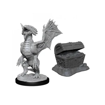 Dungeons & Dragons: Nolzur's Marvelous Miniatures - Bronze Dragon Wyrmling & Pile of Seafound Treasure