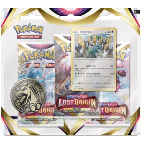 Pokémon TCG: Sword & Shield - Lost Origin - 3-Pack Blister Regigigas